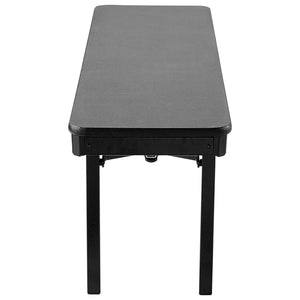 Max Seating Folding Bench, 15" x 60", Plywood Core, High Pressure Laminate Top with T-Mold Edging