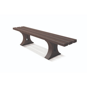 Recycled Plastic Lumber Outdoor Bench and Table Set, Grade 3+