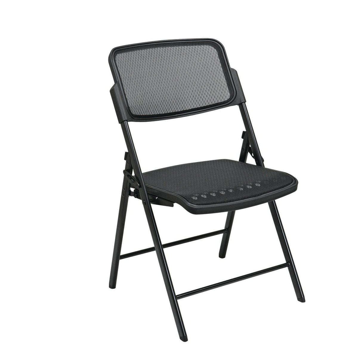 Deluxe Folding Chair with Black ProGrid® Mesh Seat and Back