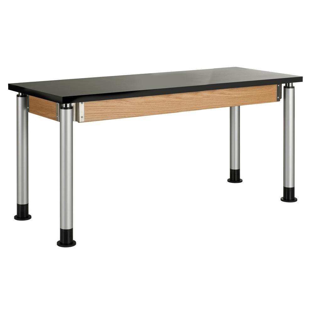 Adjustable Height Tables with 1-1/4" Plastic ChemGuard Top