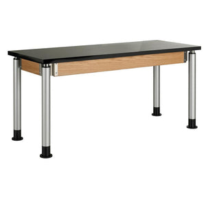 Adjustable Height Table with 3/4" Solid Phenolic Top, 60" W x 24" D