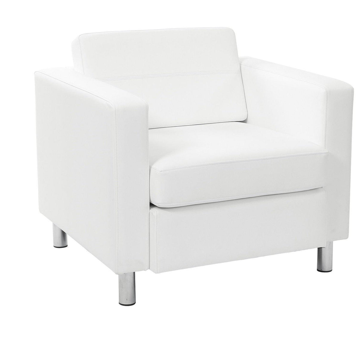 Pacific Arm Chair with Chrome Finish Legs