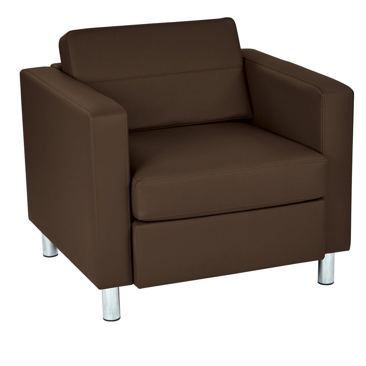 Pacific Arm Chair with Chrome Finish Legs