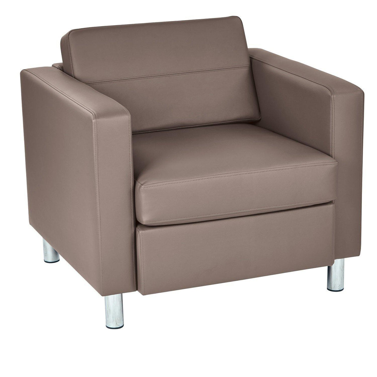 Pacific Arm Chair with Chrome Finish Legs