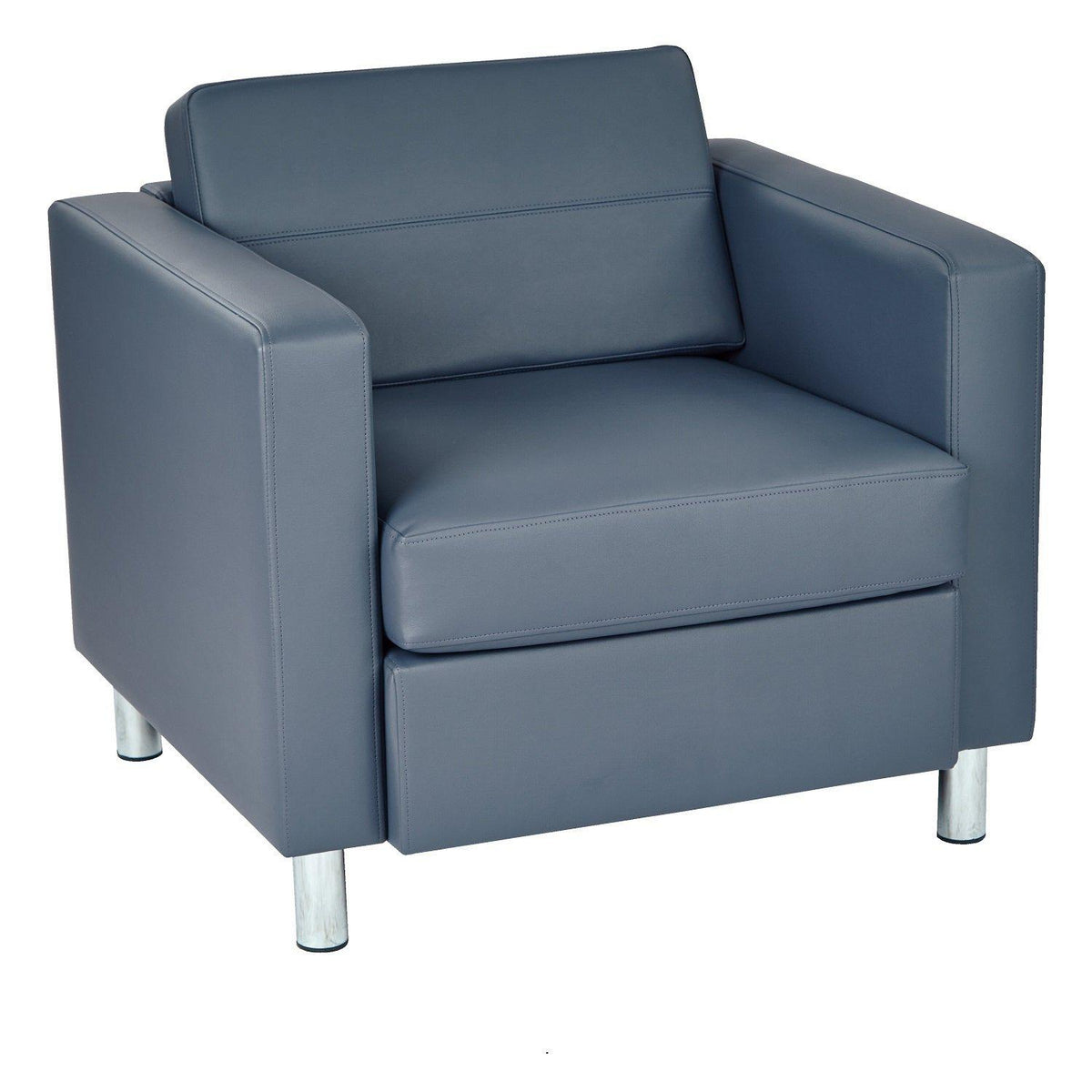 Pacific Arm Chair with Chrome Finish Legs