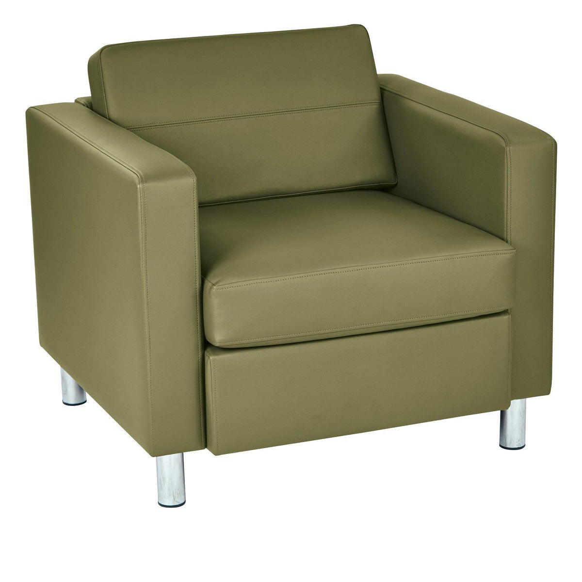 Pacific Arm Chair with Chrome Finish Legs