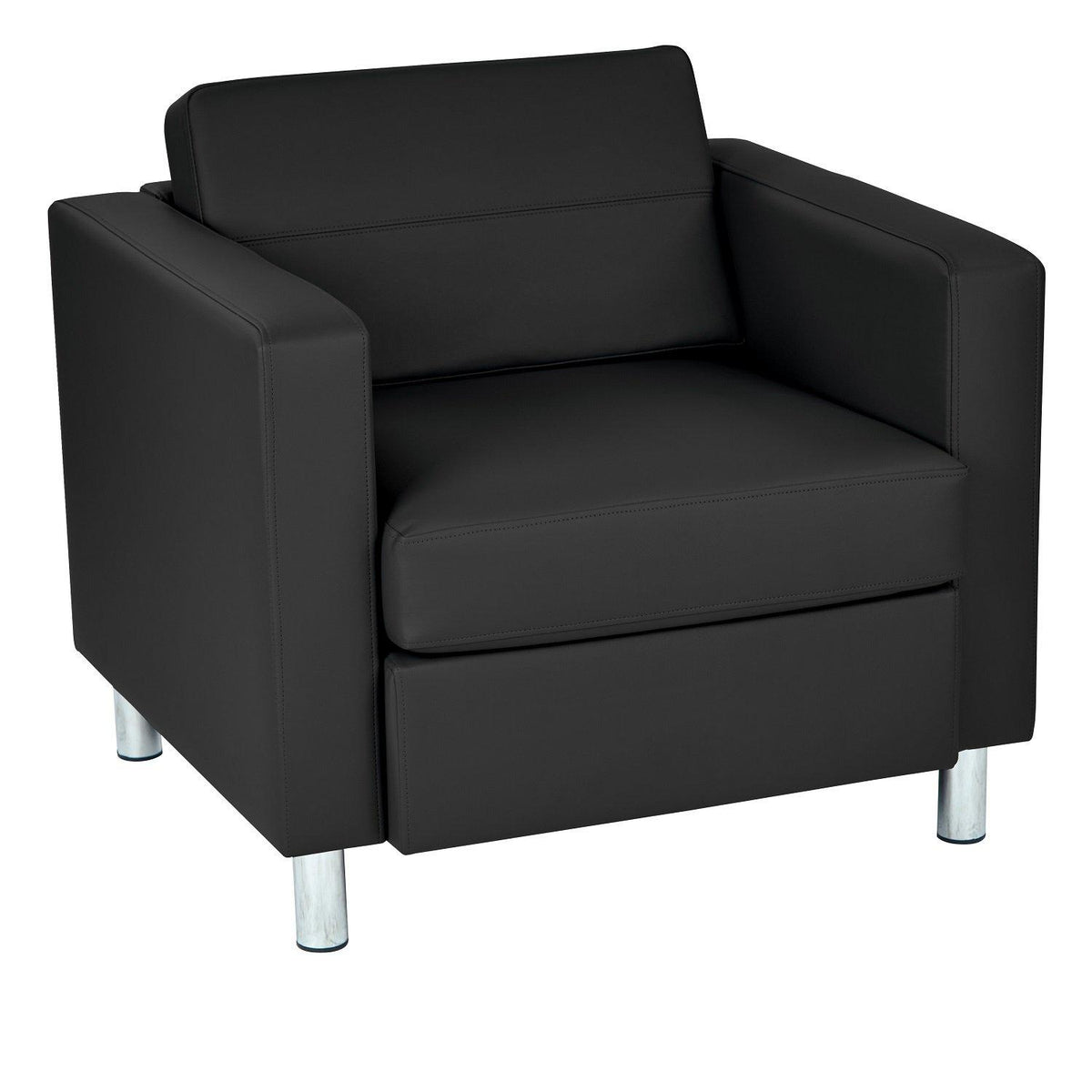 Pacific Arm Chair with Chrome Finish Legs