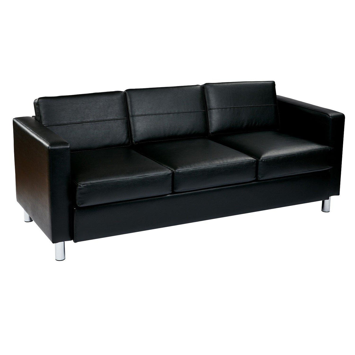 Pacific Sofa with Chrome Finish Legs