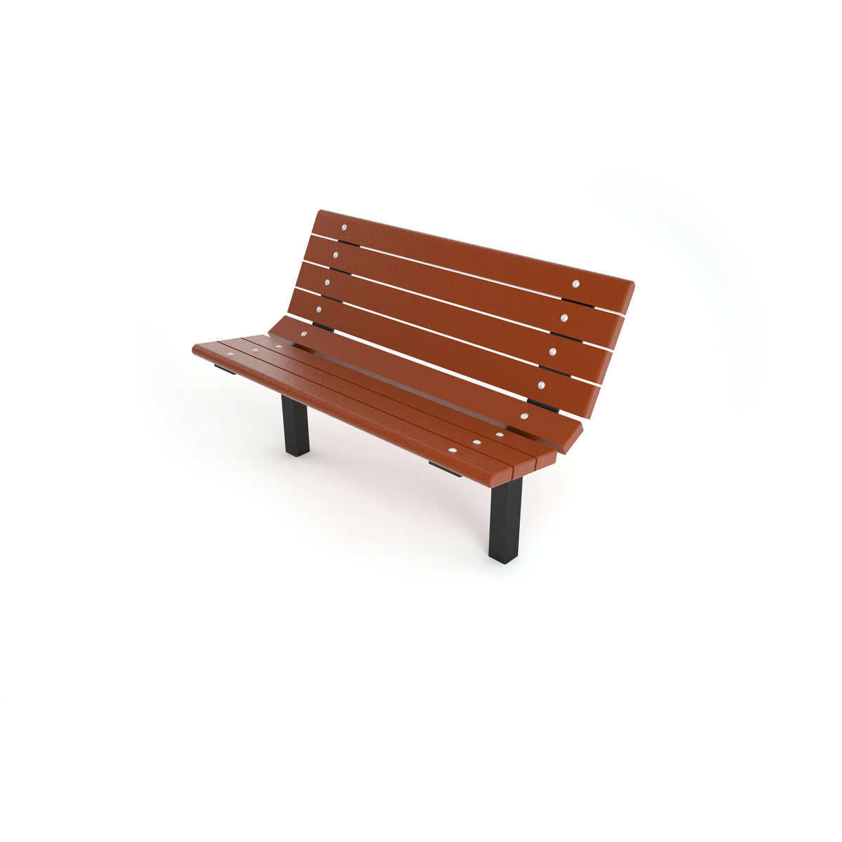 Frog Furnishings Contour Resinwood Outdoor Bench, 4 Ft. Long