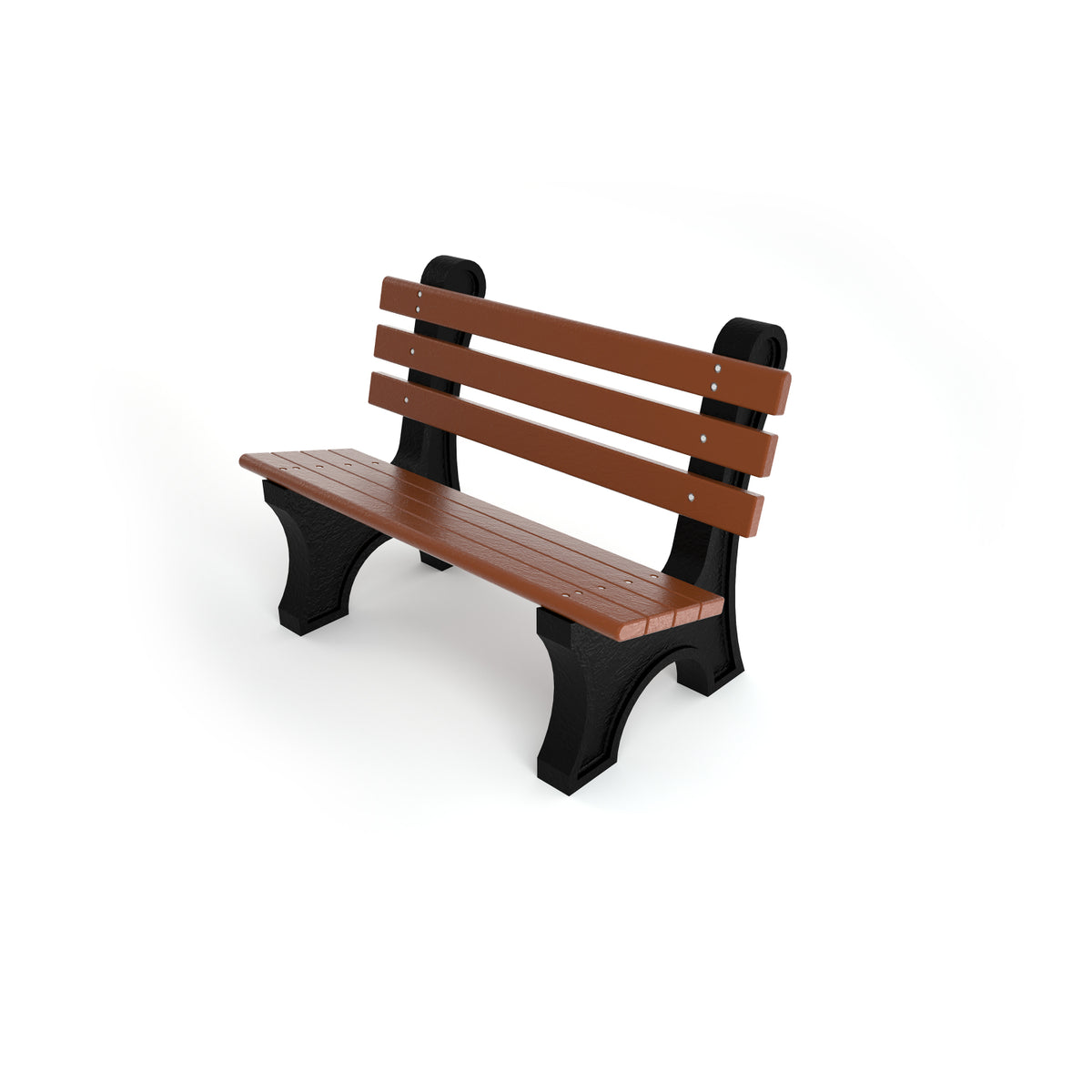 Frog Furnishings Comfort Park Avenue Resinwood Outdoor Bench, 4 Ft. Long