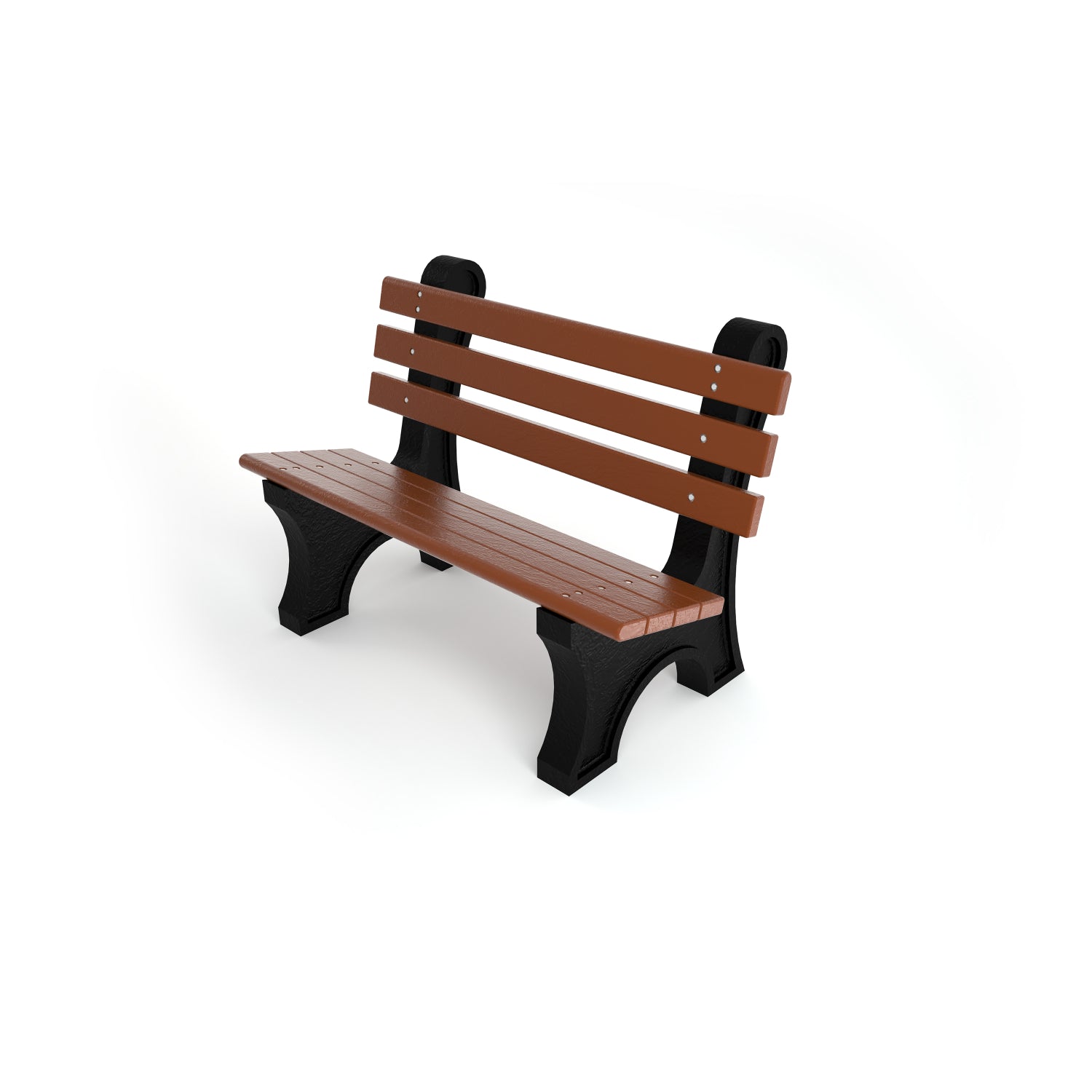 Frog Furnishings Comfort Park Avenue Resinwood Outdoor Bench, 4 Ft. Long