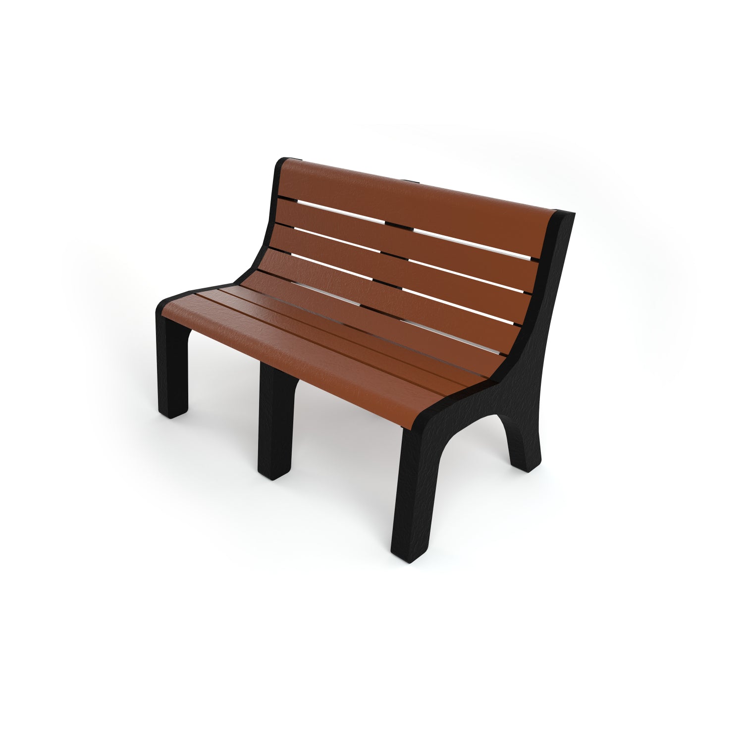Frog Furnishings Newport Resinwood Outdoor Bench, 4 Ft. Long