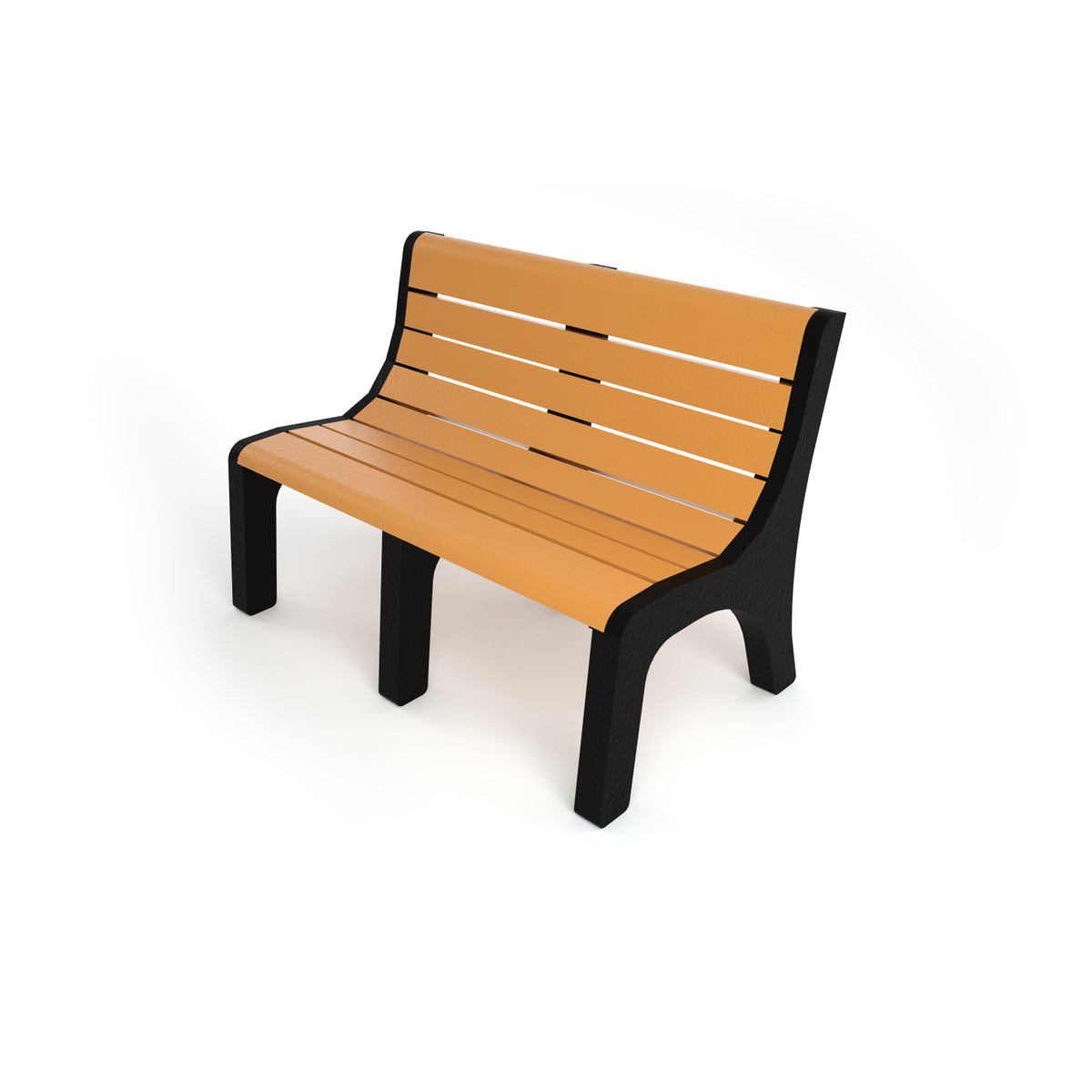 Frog Furnishings Newport Resinwood Outdoor Bench, 4 Ft. Long