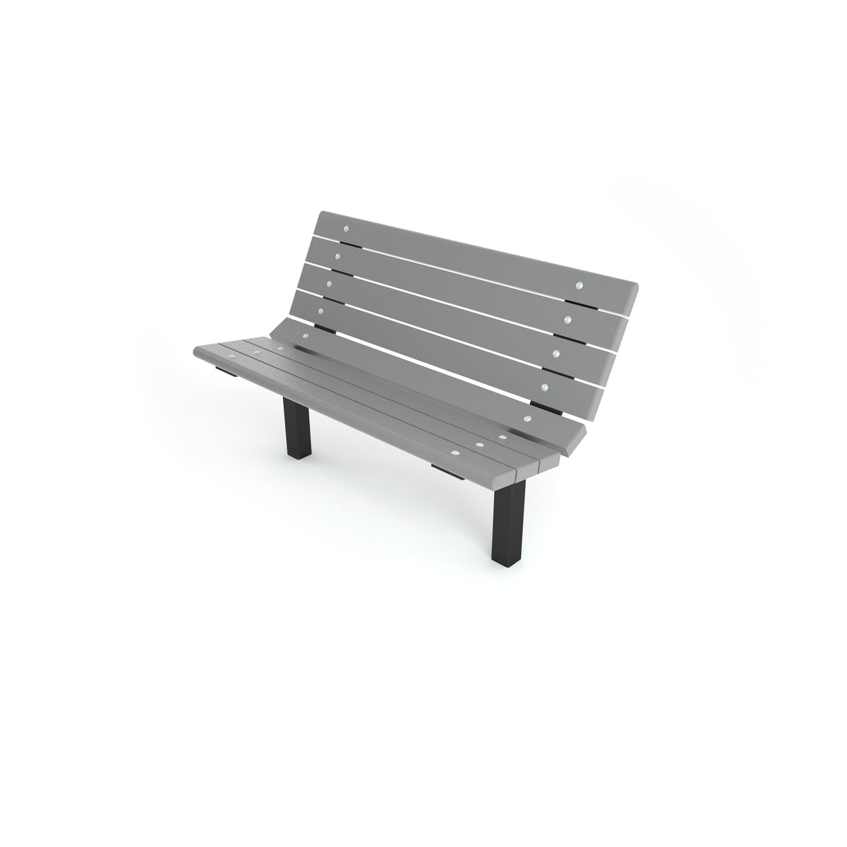 Frog Furnishings Contour Resinwood Outdoor Bench, 4 Ft. Long