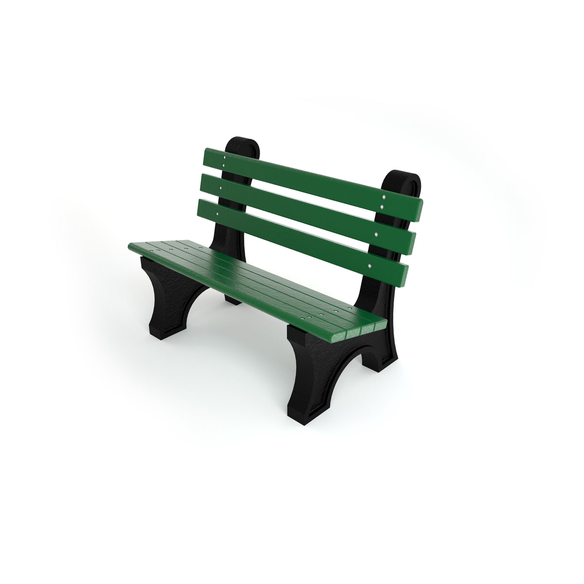 Frog Furnishings Comfort Park Avenue Resinwood Outdoor Bench, 4 Ft. Long