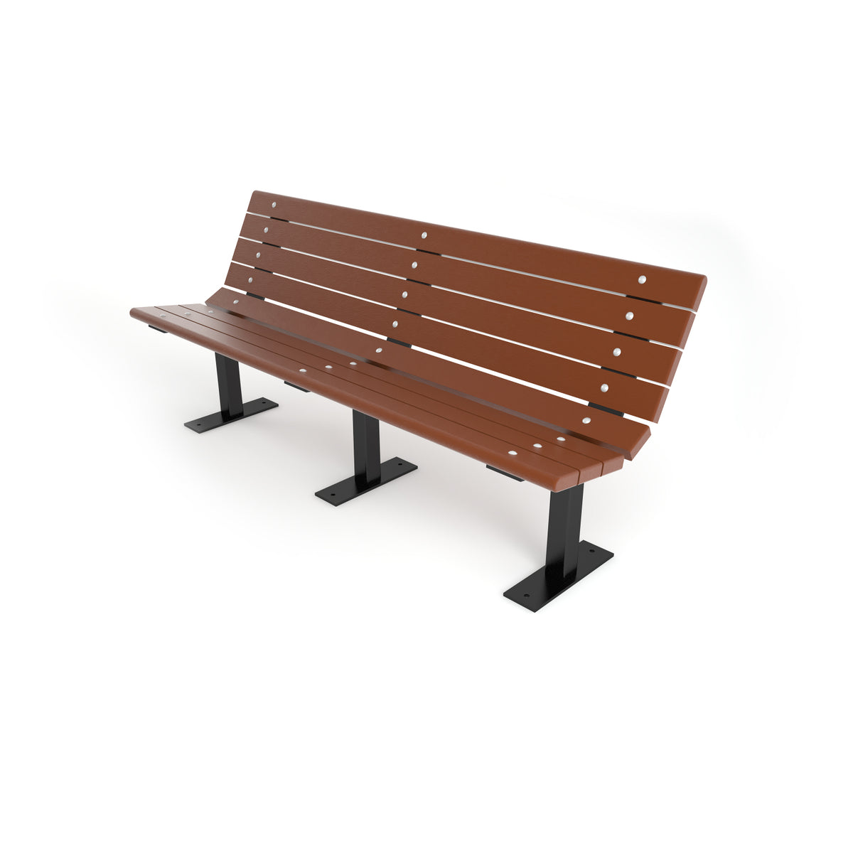 Frog Furnishings Contour Resinwood Outdoor Bench, 6 Ft. Long