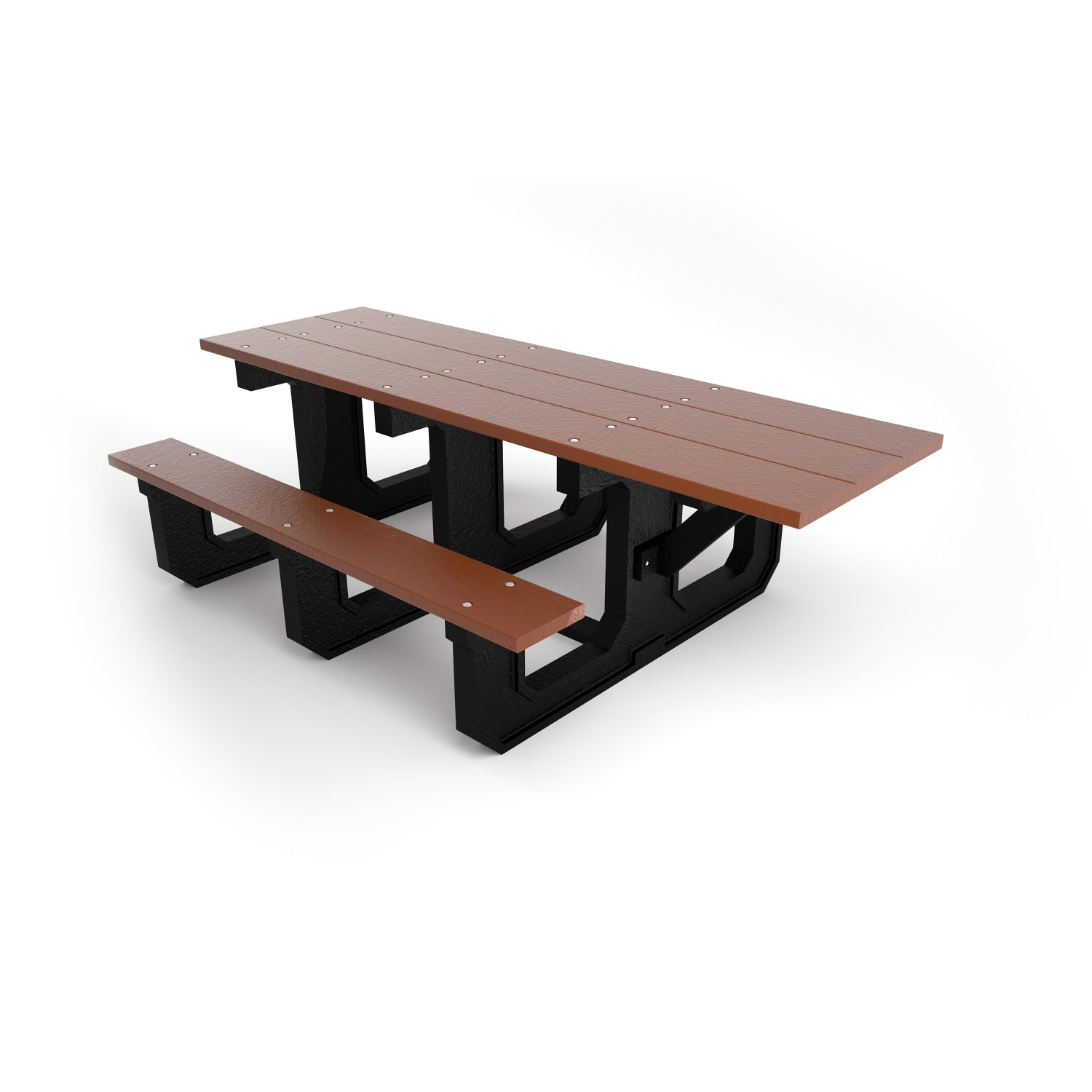 Frog Furnishings Park Place Resinwood ADA Outdoor Picnic Table, 6 Ft. Long