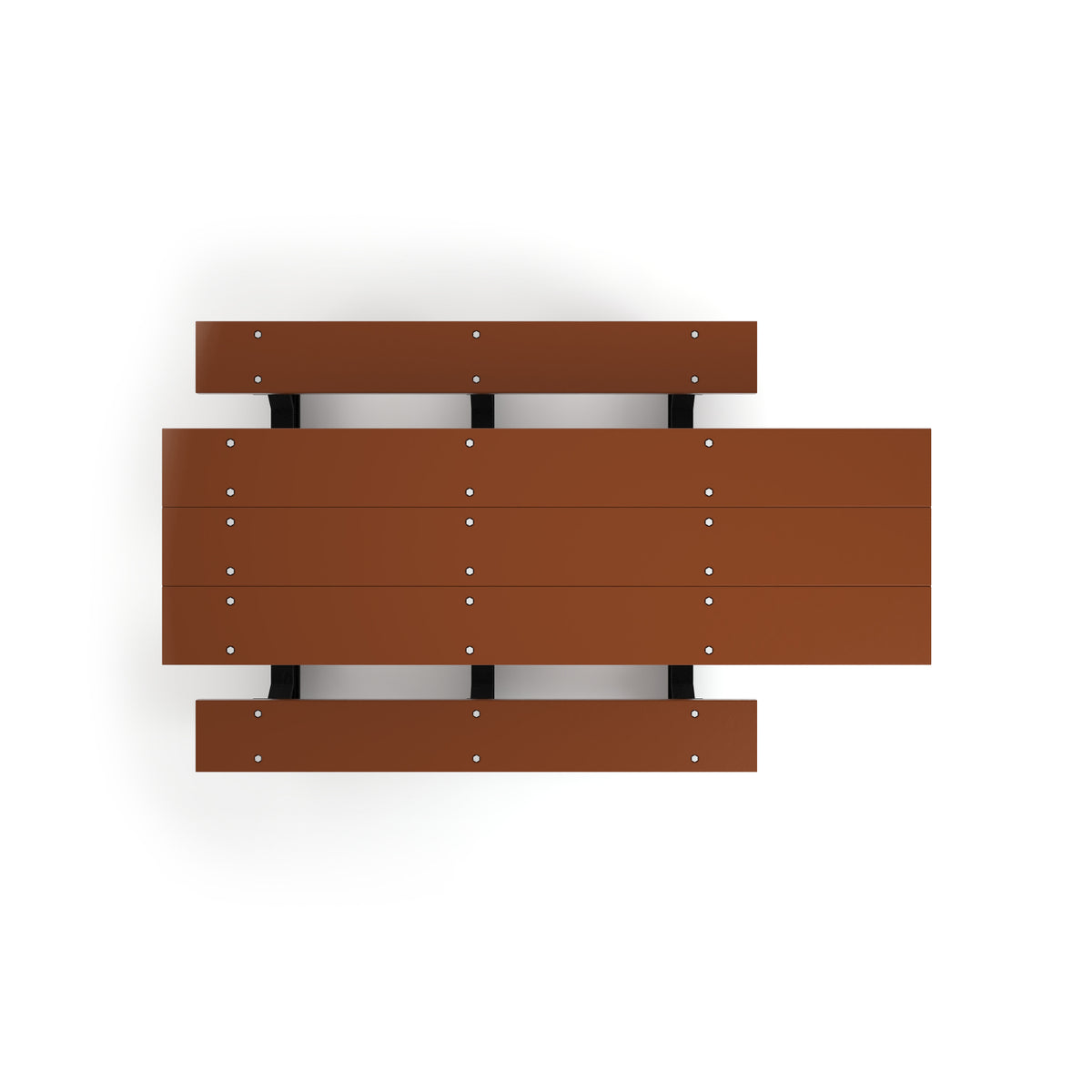 Frog Furnishings Park Place Resinwood ADA Outdoor Picnic Table, 6 Ft. Long