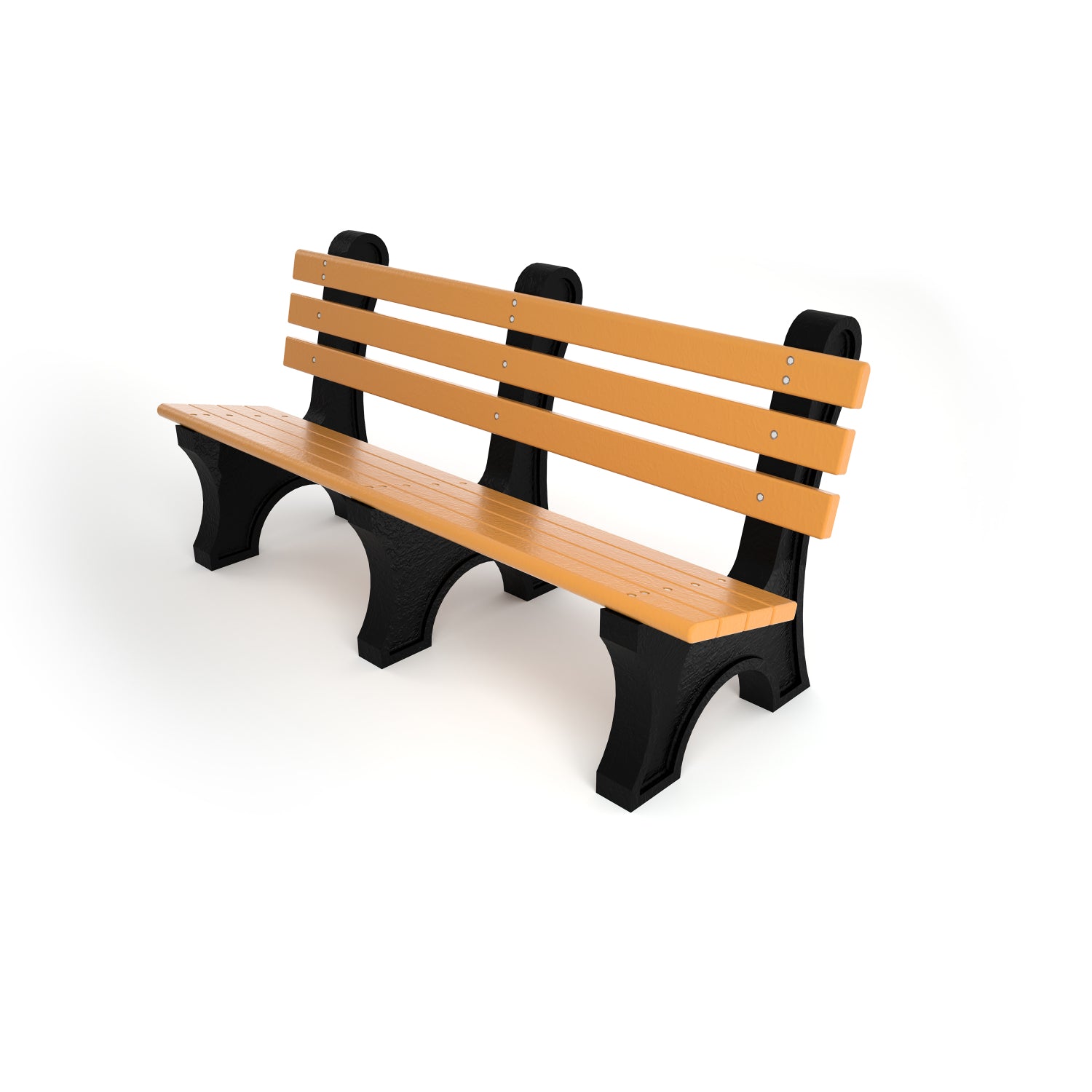 Frog Furnishings Comfort Park Avenue Resinwood Outdoor Bench, 6 Ft. Long