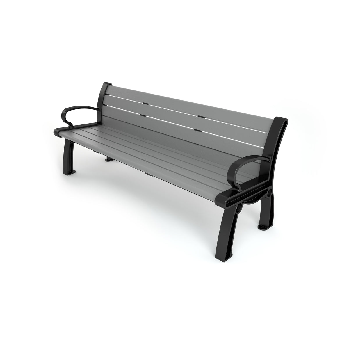 Frog Furnishings Heritage Resinwood Outdoor Bench, 5 Ft. Long