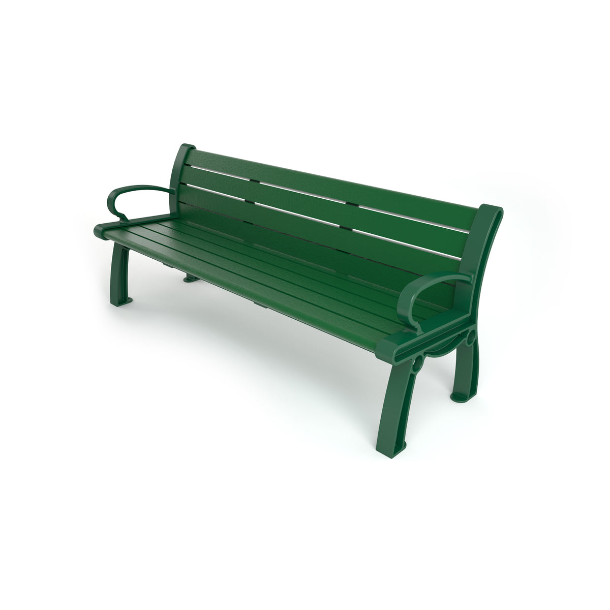 Frog Furnishings Heritage Resinwood Outdoor Bench, 5 Ft. Long