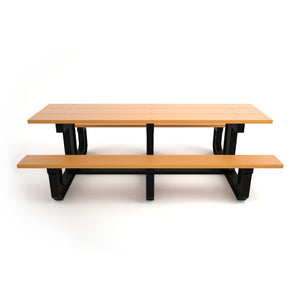 Frog Furnishings Park Place Resinwood Outdoor Picnic Table, 8 Ft. Long