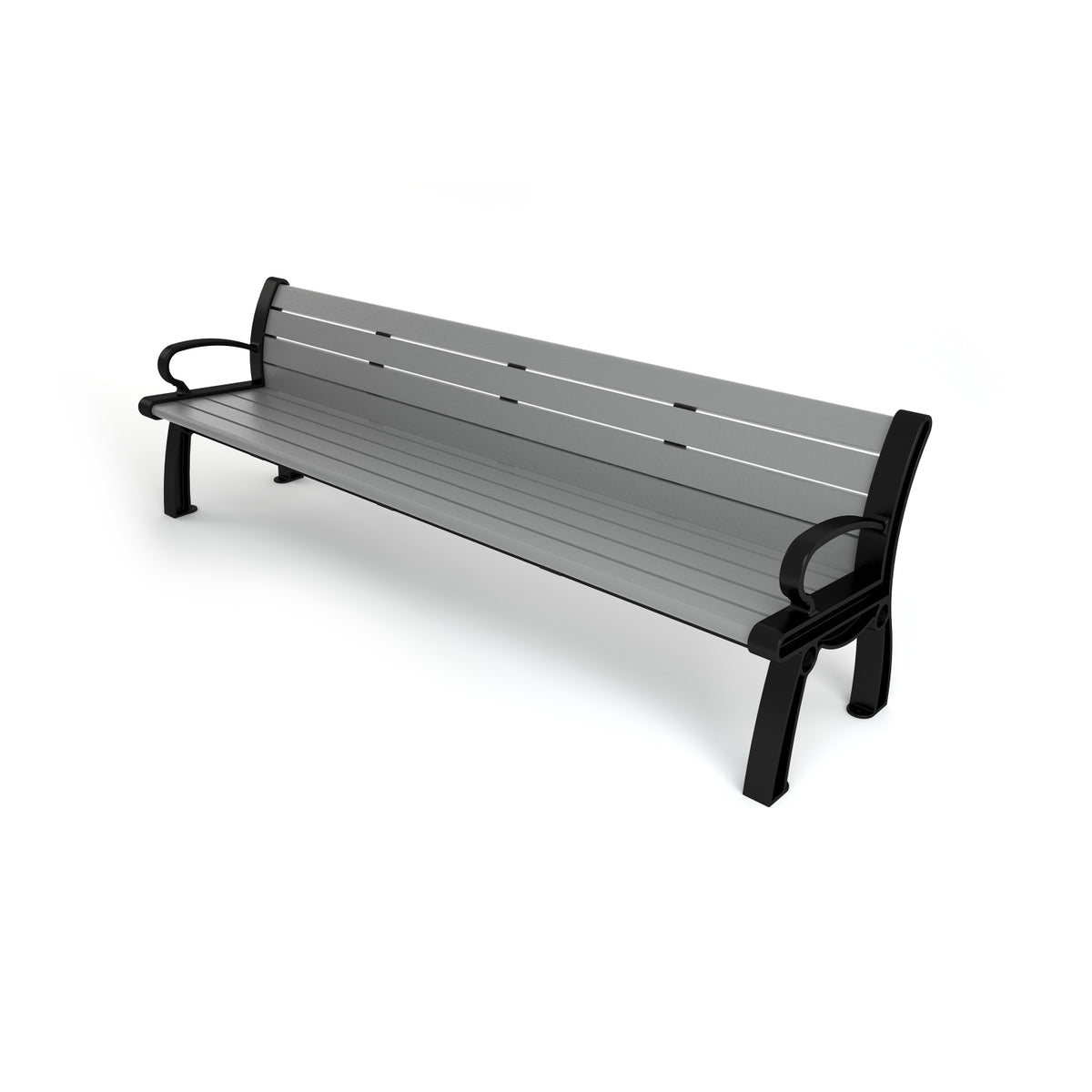 Frog Furnishings Heritage Resinwood Outdoor Bench, 8 Ft. Long