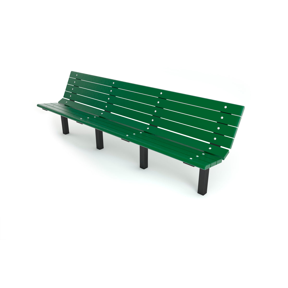 Frog Furnishings Contour Resinwood Outdoor Bench, 8 Ft. Long