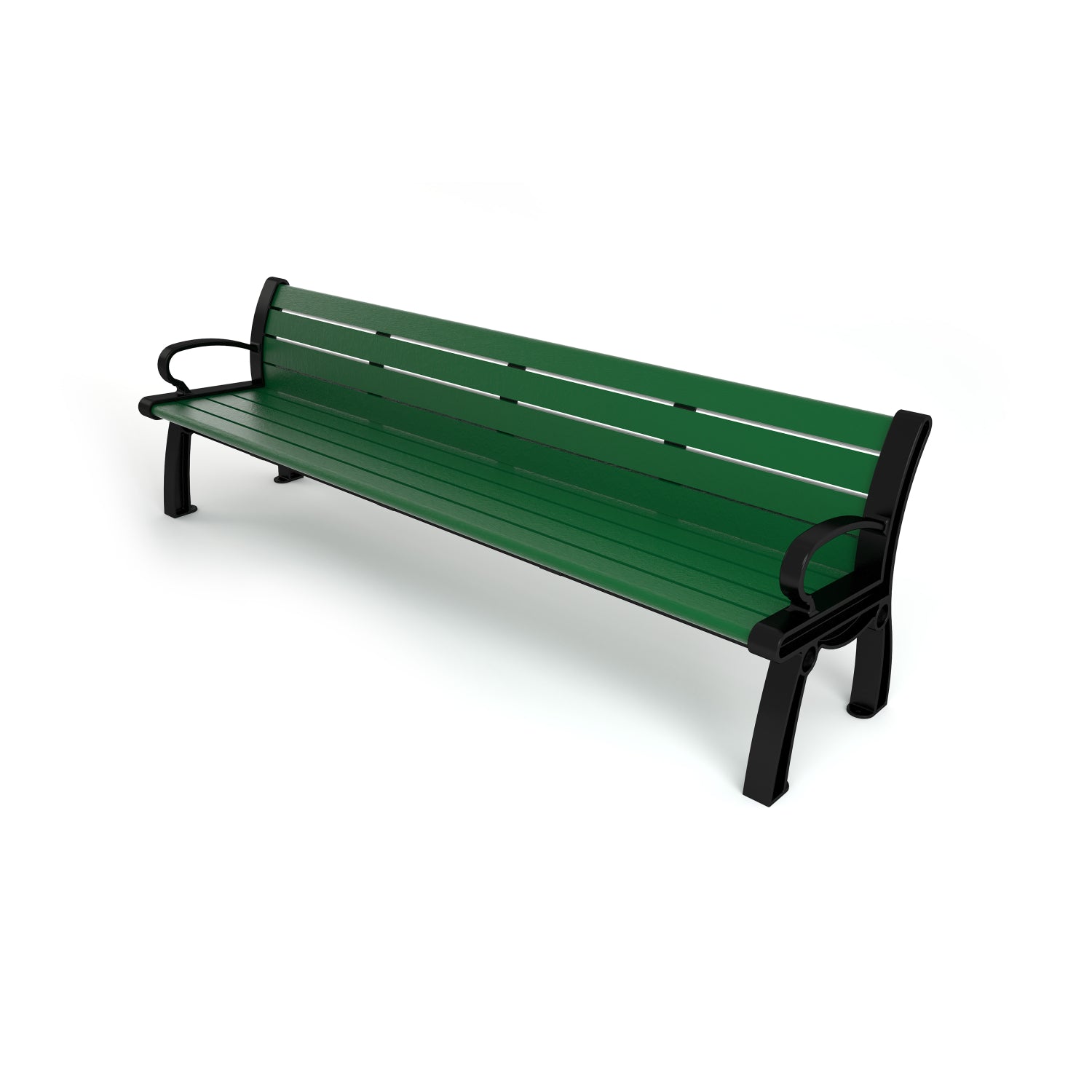 Frog Furnishings Heritage Resinwood Outdoor Bench, 8 Ft. Long