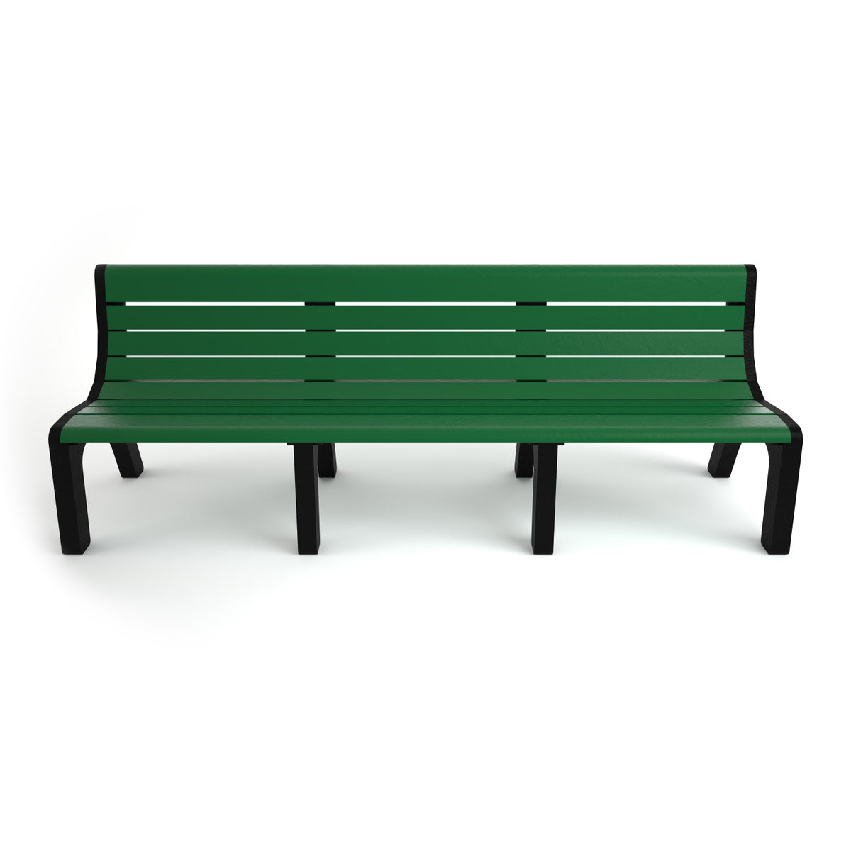 Frog Furnishings Newport Resinwood Outdoor Bench, 8 Ft. Long