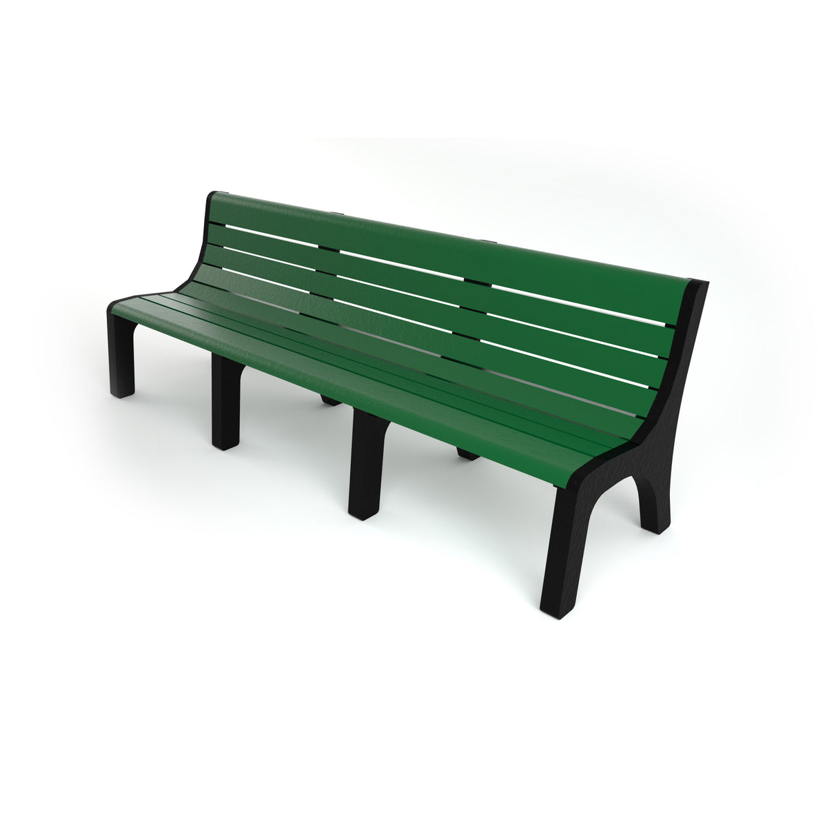 Frog Furnishings Newport Resinwood Outdoor Bench, 8 Ft. Long
