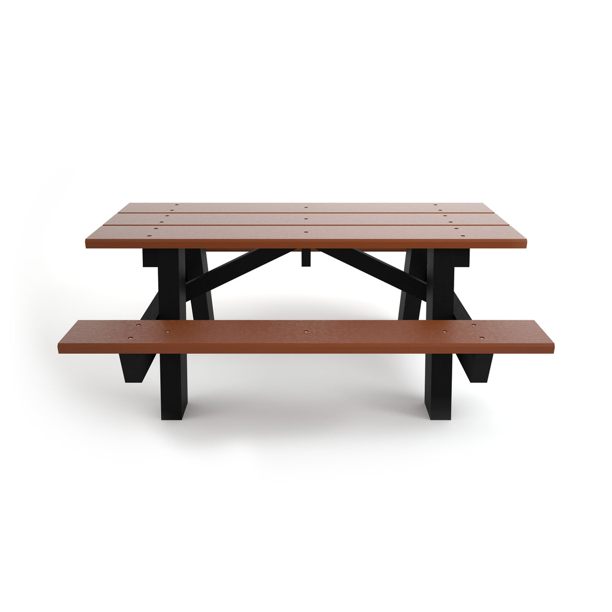 Frog Furnishings A-Frame Resinwood Outdoor Picnic Table, 6 Ft. Long