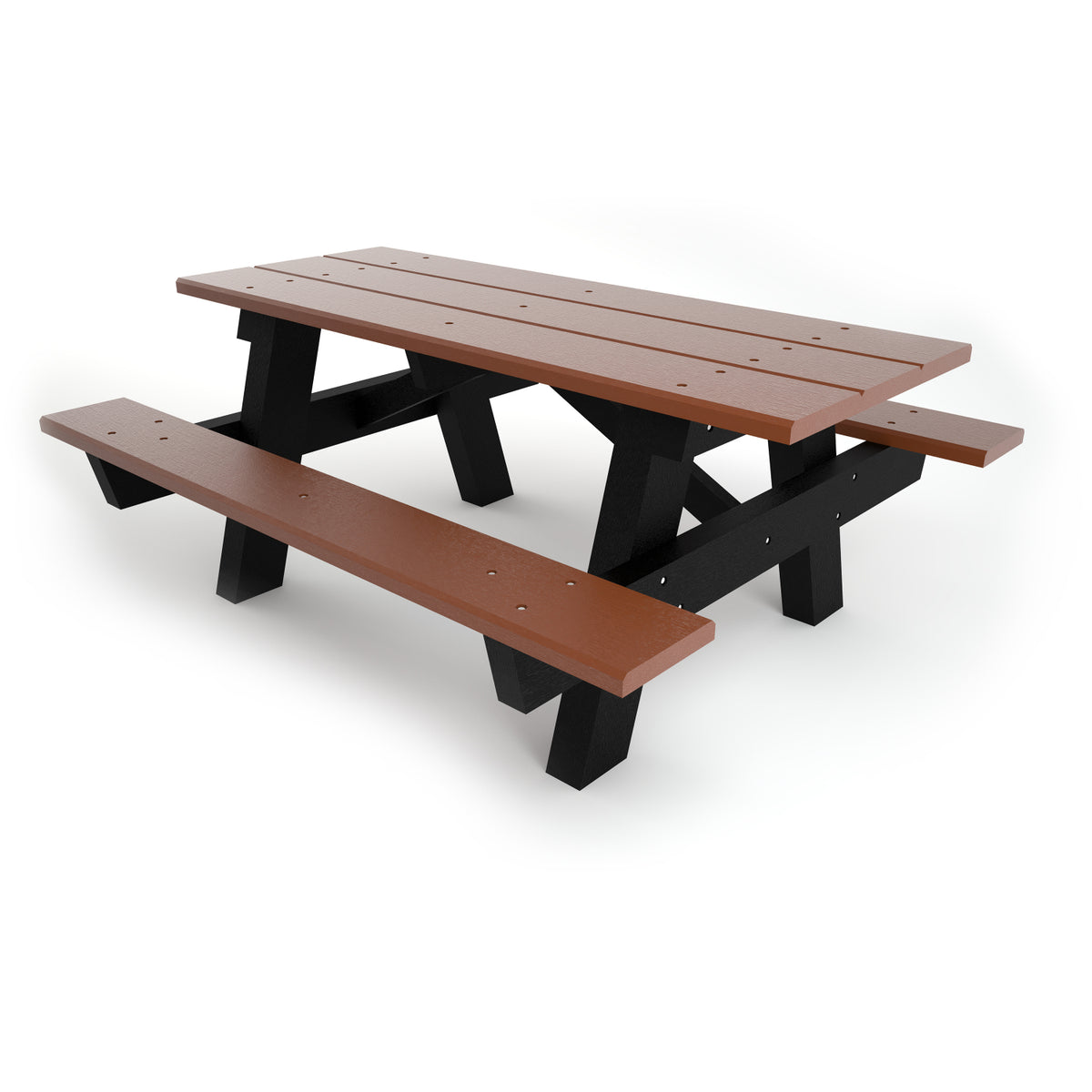 Frog Furnishings A-Frame Resinwood Outdoor Picnic Table, 6 Ft. Long