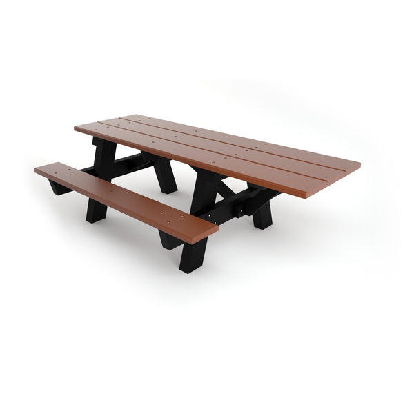 Frog Furnishings A-Frame Resinwood ADA Outdoor Picnic Table. 6 Ft
