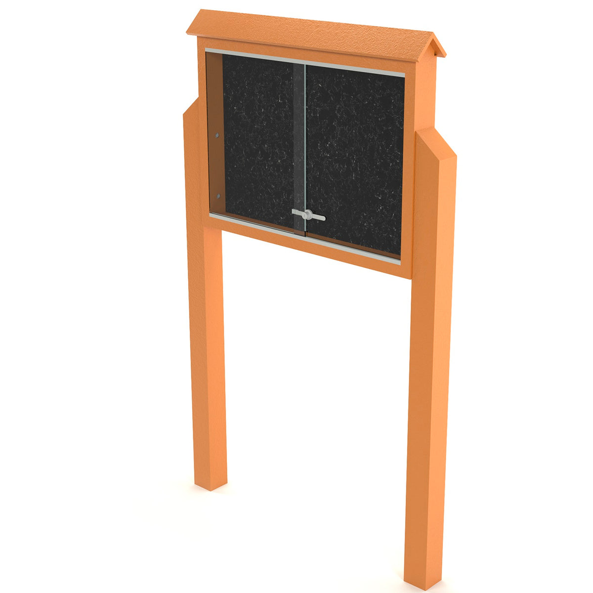 Frog Furnishings Resinwood Medium Standard Two Sided Message Center with Two Posts