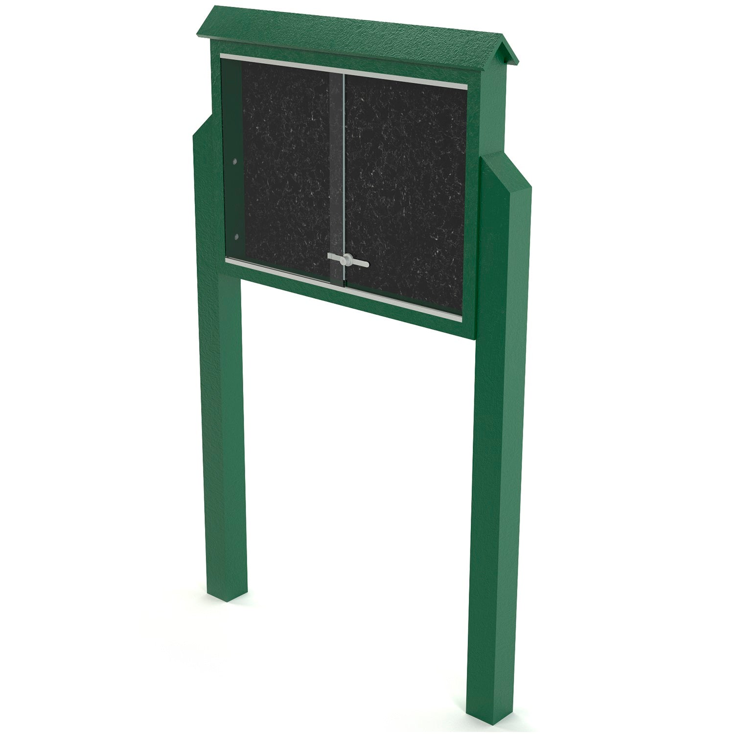 Frog Furnishings Resinwood Medium Standard Two Sided Message Center with Two Posts