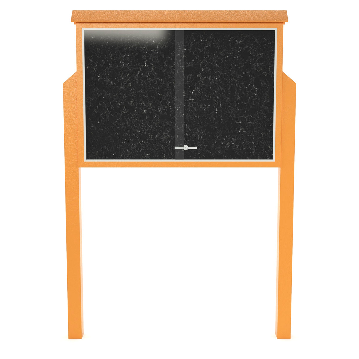 Frog Furnishings Resinwood Large Standard One Sided Message Center with Two Posts