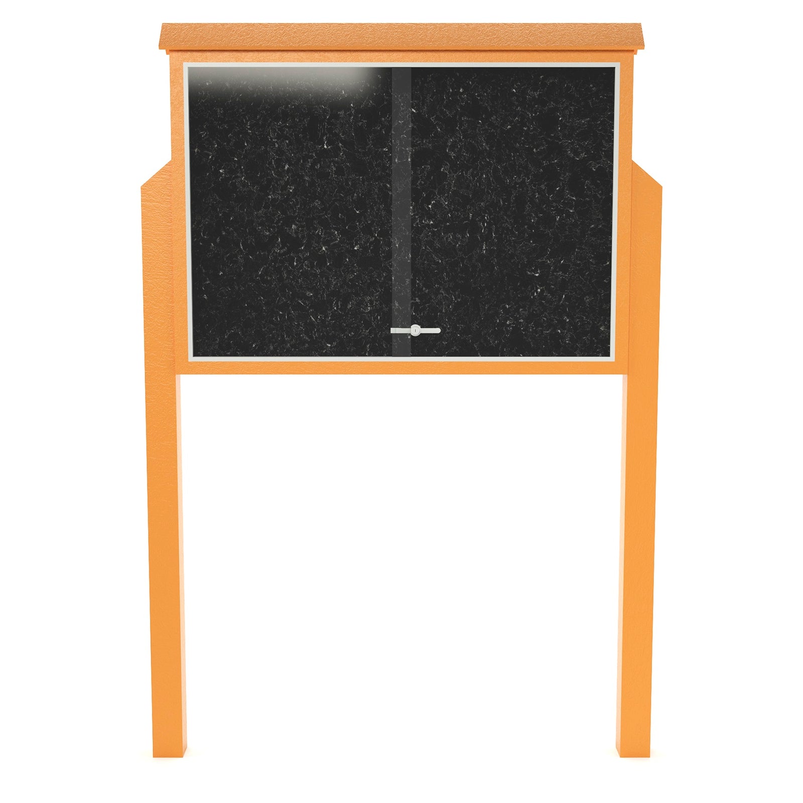 Frog Furnishings Resinwood Large Standard One Sided Message Center with Two Posts