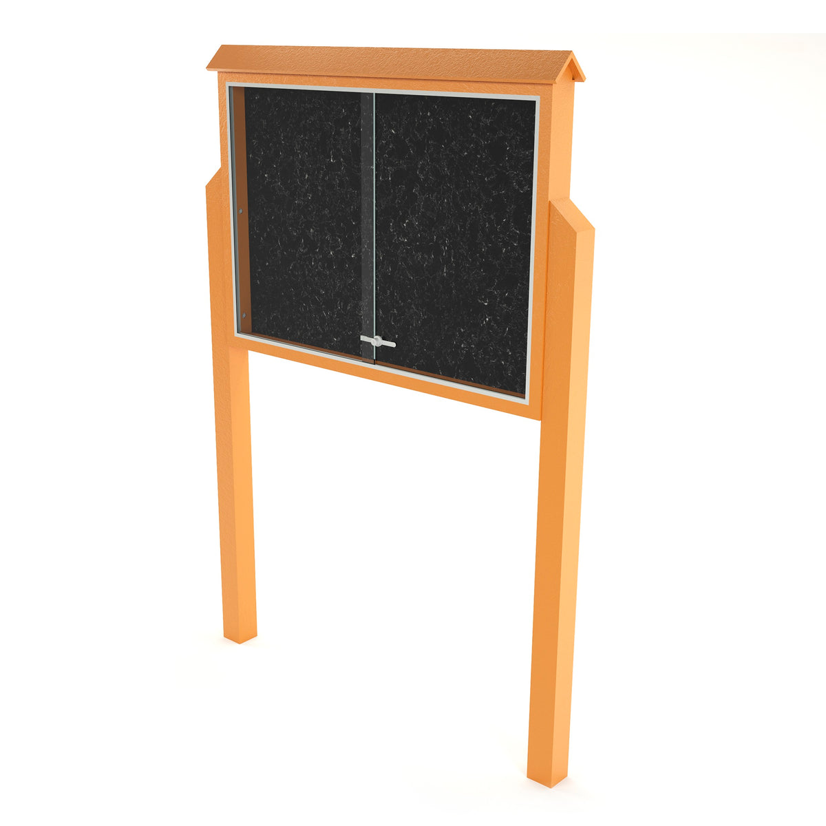 Frog Furnishings Resinwood Large Standard Two Sided Message Center with Two Posts