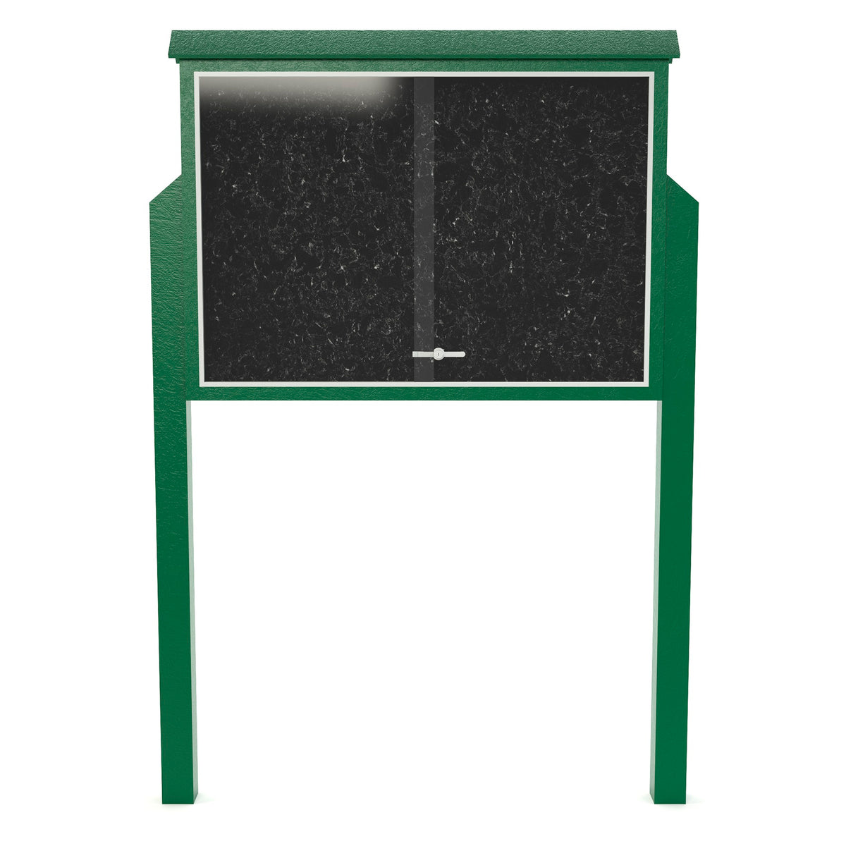 Frog Furnishings Resinwood Large Standard One Sided Message Center with Two Posts