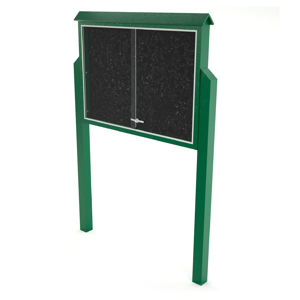 Frog Furnishings Resinwood Large Standard Two Sided Message Center with Two Posts