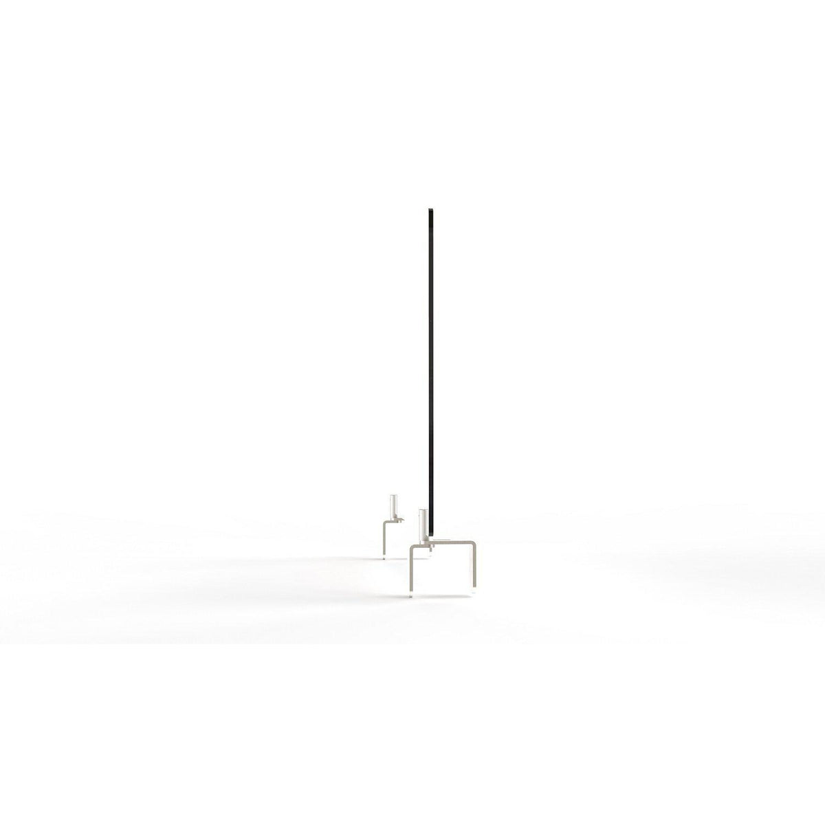 Clear Thermoplastic Partition & Cubicle Extender with Adjustable Clamp Attachment, 30"H x 29"W