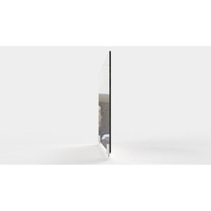 Clear Thermoplastic Partition & Cubicle Extender with Permanent Screw Attachment, 18"H x 42"W