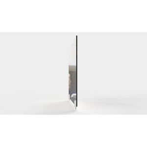 Clear Thermoplastic Partition & Cubicle Extender with Permanent Screw Attachment, 24"H x 29"W