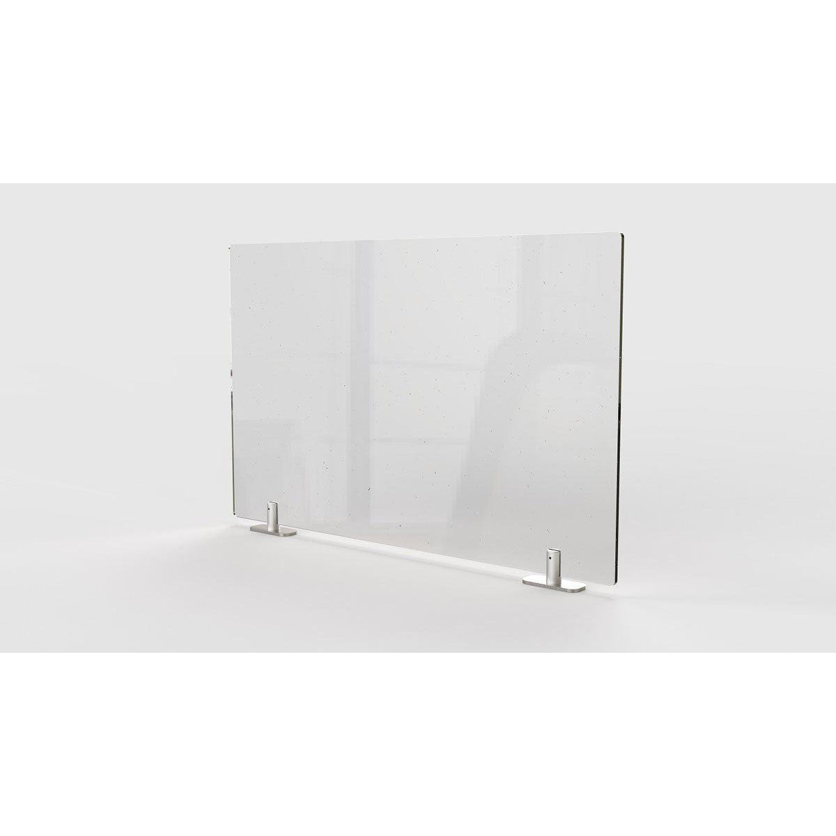 Clear Thermoplastic Partition & Cubicle Extender with Tape Attachment, 18"H x 24"W