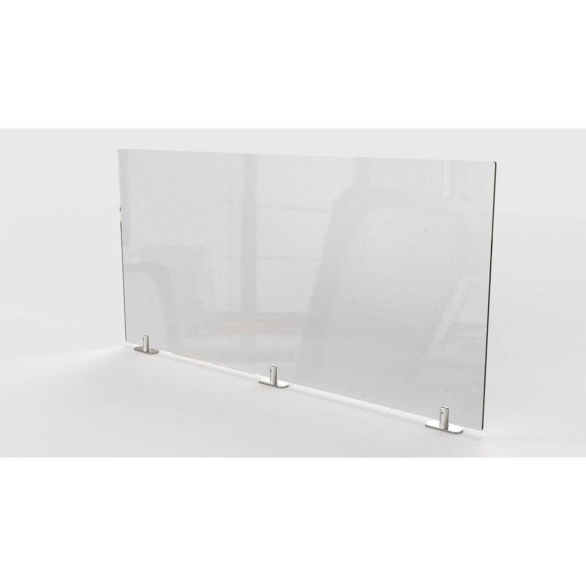 Clear Thermoplastic Partition & Cubicle Extender with Tape Attachment, 30"H x 48"W
