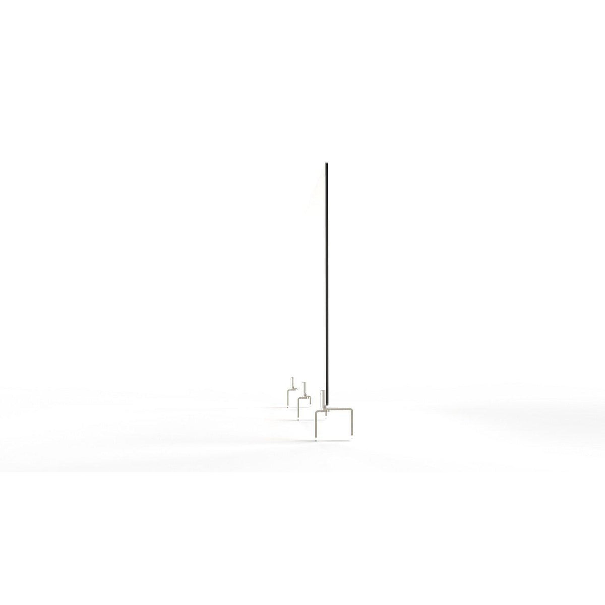 Frosted Thermoplastic Partition & Cubicle Extender with Adjustable Clamp Attachment, 30"H x 59"W