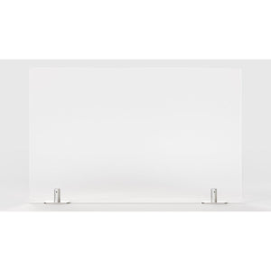 Frosted Thermoplastic Partition & Cubicle Extender with Tape Attachment, 18"H x 42"W