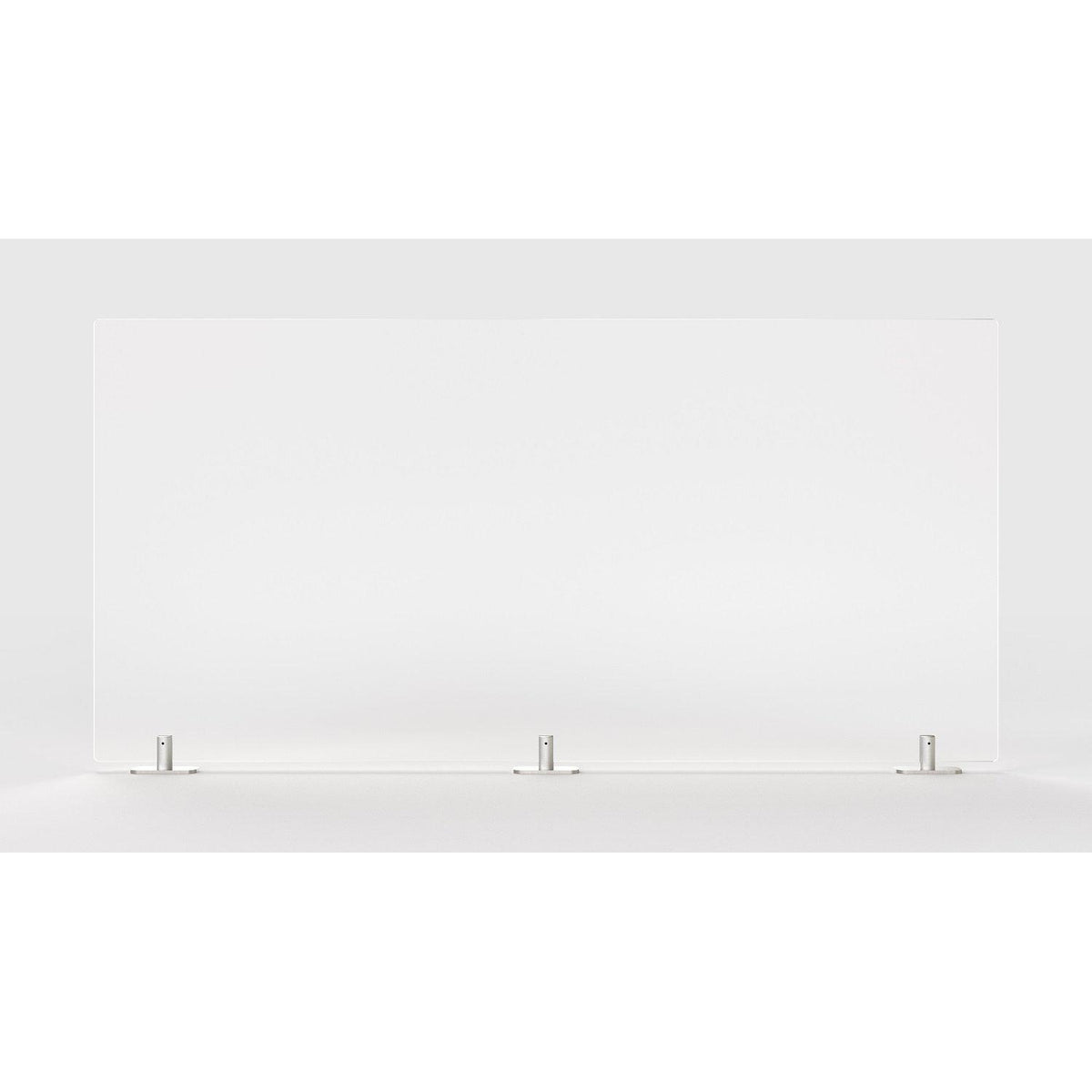 Frosted Thermoplastic Partition & Cubicle Extender with Tape Attachment, 24"H x 59"W