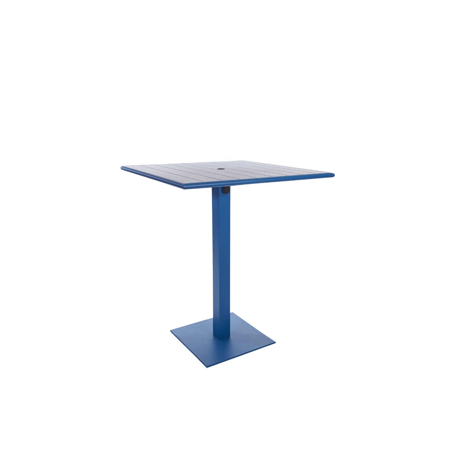 Beachcomber Margate Outdoor/Indoor 36" Square Aluminum Bar Height Table with Umbrella Hole